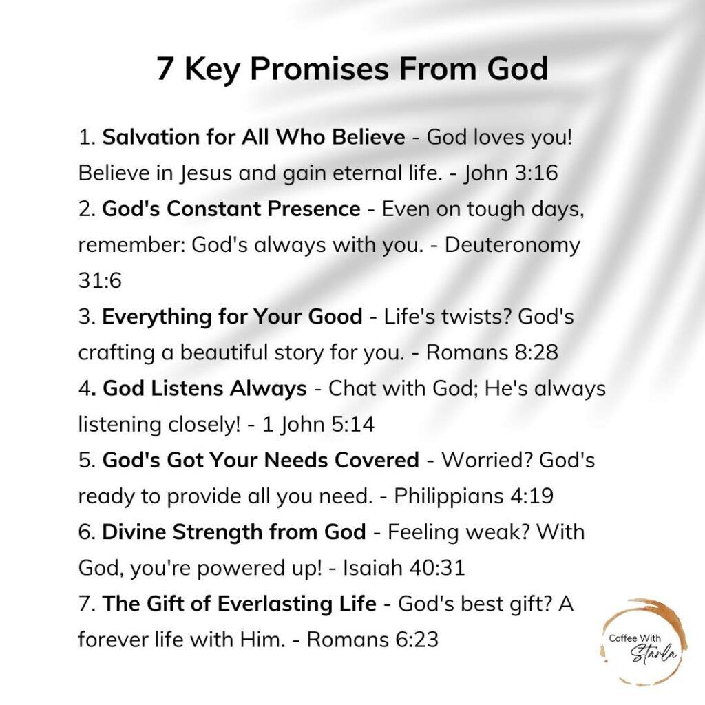 31 Amazing Promises Of God (Printable) - Coffee With Starla